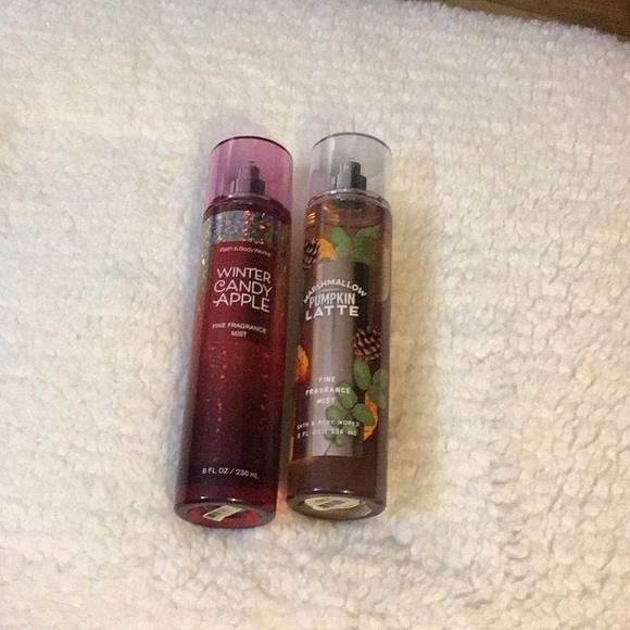 Lot of 2 Bath & body works winter candy, apple marshmallow pumpkin Latte - Picture 2 of 3